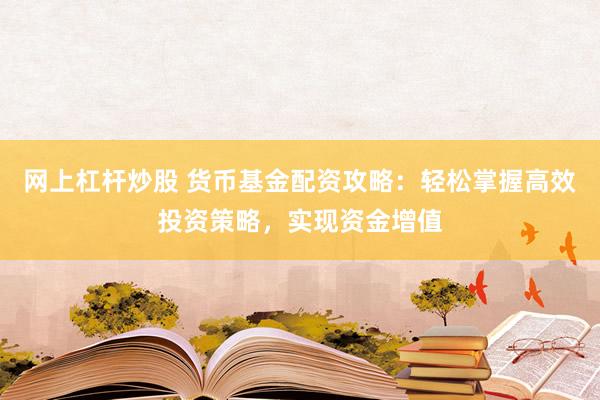 网上杠杆炒股 货币基金配资攻略：轻松掌握高效投资策略，实现资金增值