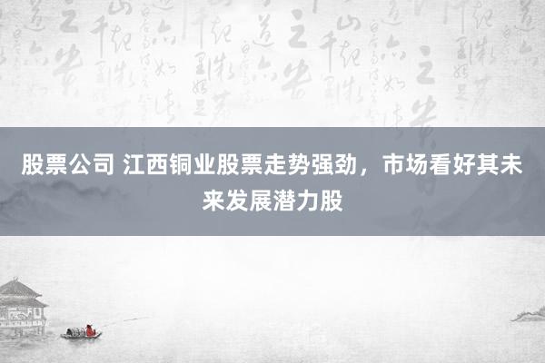 股票公司 江西铜业股票走势强劲，市场看好其未来发展潜力股