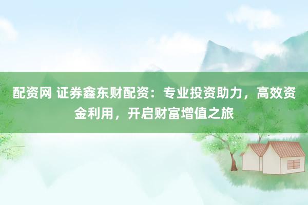配资网 证券鑫东财配资：专业投资助力，高效资金利用，开启财富增值之旅