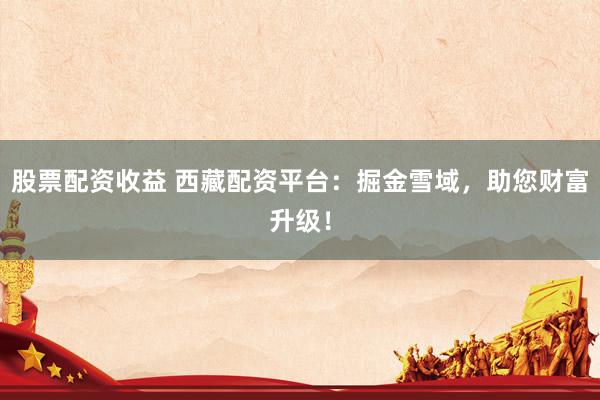 股票配资收益 西藏配资平台：掘金雪域，助您财富升级！