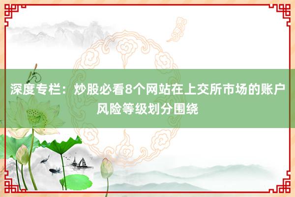 深度专栏：炒股必看8个网站在上交所市场的账户风险等级划分围绕