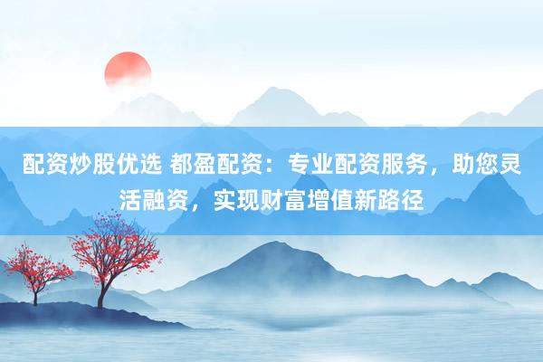 配资炒股优选 都盈配资:专业配资服务,助您灵活融资,实现财富增值新路径