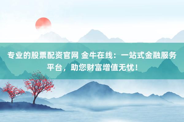 专业的股票配资官网 金牛在线:一站式金融服务平台,助您财富增值无忧!