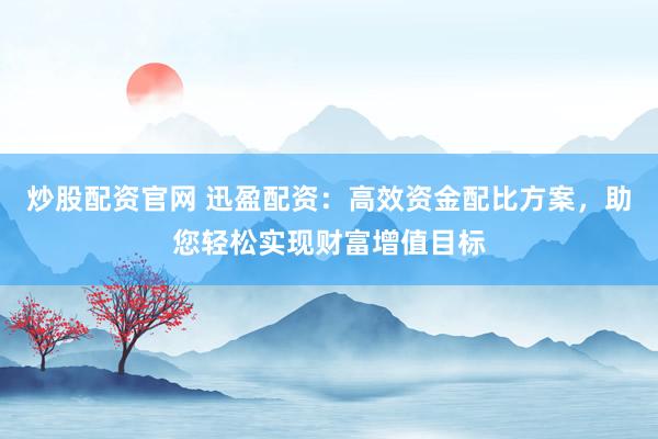炒股配资官网 迅盈配资：高效资金配比方案，助您轻松实现财富增值目标