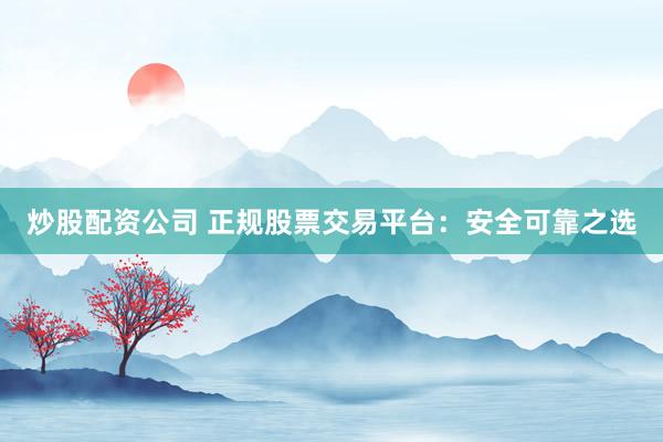 炒股配资公司 正规股票交易平台：安全可靠之选
